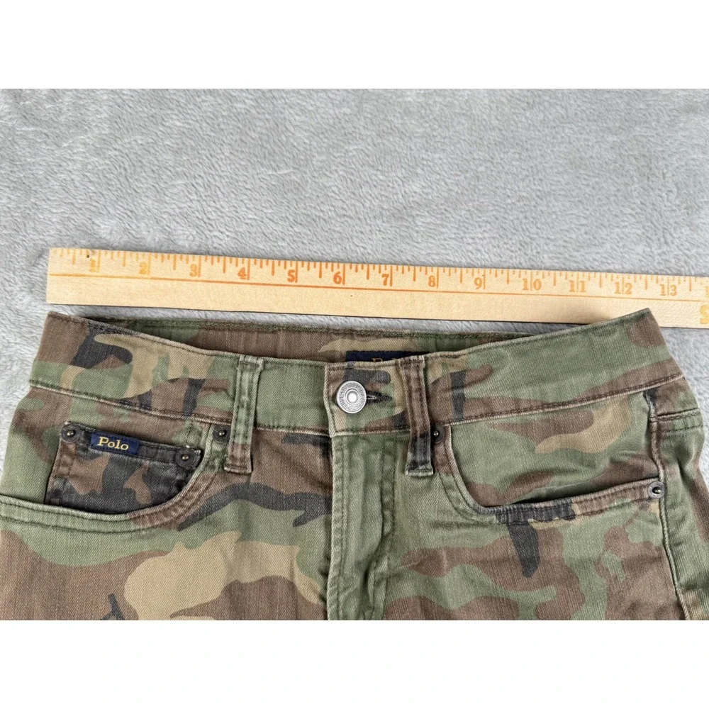 Polo Ralph Lauren Boys 12 Sullivan Slim Camo Jeans Pants Woodland Camouflage